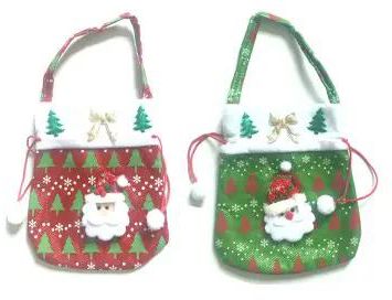 Christmas Gift bag Santa Claus Tote bag Candy bag Christmas Cloth red Tote bag gift bag