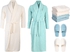 Get Verde Cotton Bath Robe Set, 12 Pieces, 4000 gm - Multicolor with best offers | Raneen.com