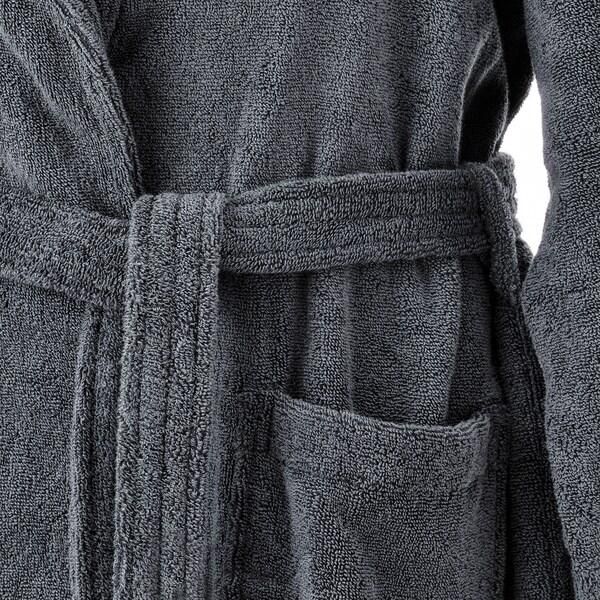 RASTÄLVEN Bath robe, dark grey, L/XL - IKEA