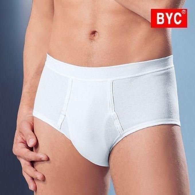 Byc Men's White BYC Cotton Underpants