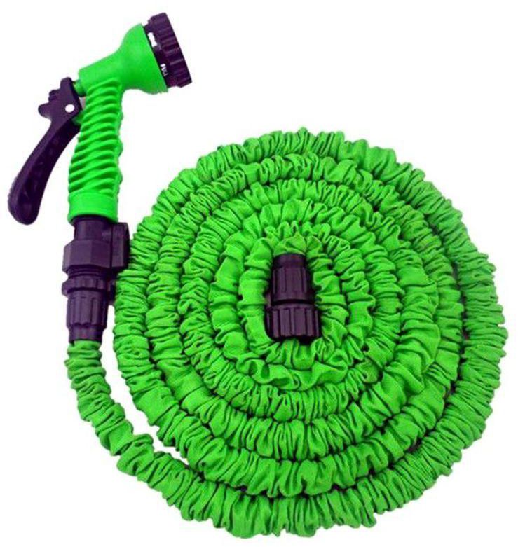 X-Hose Expandable Watering Hose With Spray Gun Green/Black 75feet