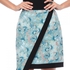 Closet London Blue Polyester Wrap Skirt For Women