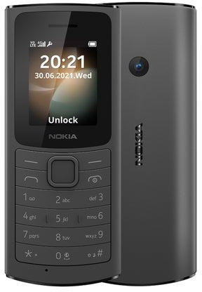 هاتف 110 ثنائي الشريحة ويدعم تقنية 4G، لون أسود - إصدار الشرق الأوسط