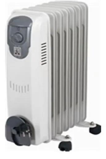 SunPower Oil Radiator With 7 Fins 1500W Room HeaterGreat Heating Solution for Smaller Spaces  Ideal as a supplementary heating source, the slim, compact, easily manoeuvrable design