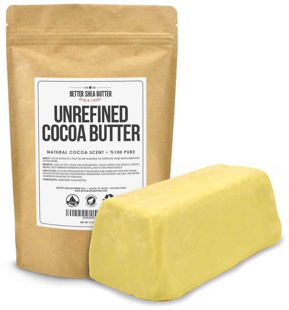 Unrefined Cocoa Butter by Better Shea Butter 16 oz