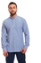 Andora Basic Checkered Buttoned Long Sleeves Shirt - Royal Blue