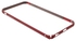 LOVE MEI for iPhone 6 Plus Hippocampal Buckle Metal Bumper Case w/ Curved Edges - Red