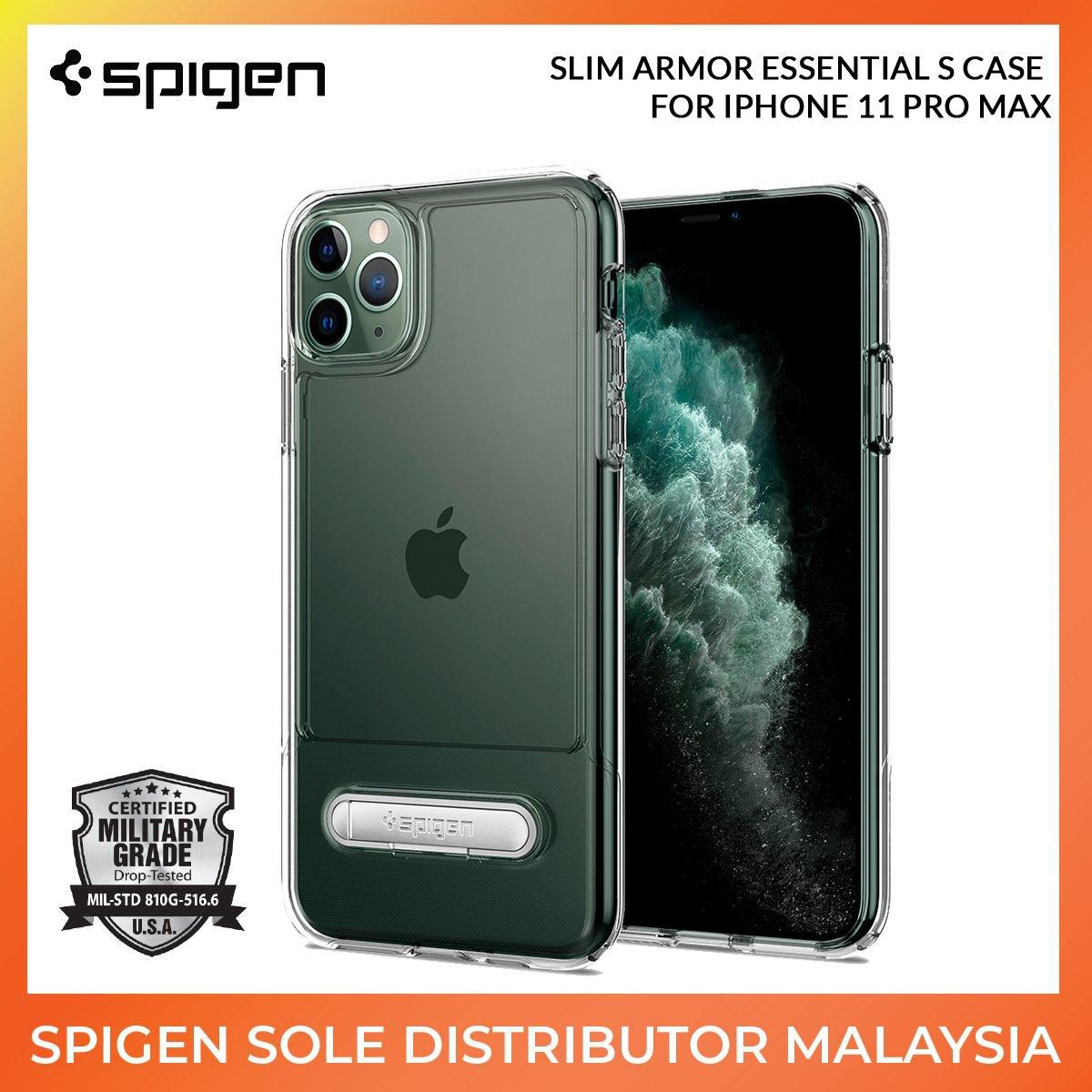 Spigen Slim Armor Essential S Case for Apple iPhone 11 Pro Max (As Picture)