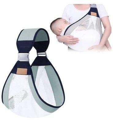 Baby Carriers, Ergonomic Baby Strap one Shoulder Labor-Saving Polyester Baby Half Wrapped Sling, Adjustable 3D Mesh Baby Carrier