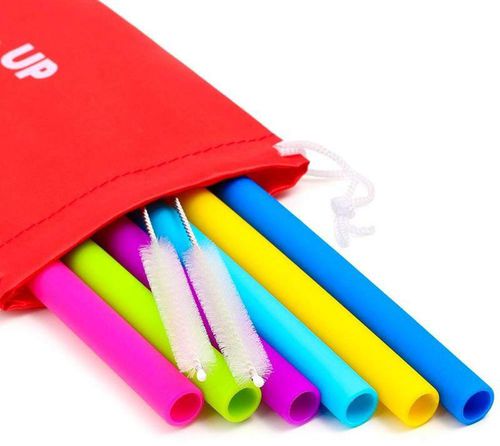 8Pcs Food-grade Silicone Straws Set for 30&20 Oz Tumblers-Reusable for Yeti/Rtic 