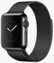 Milanese Stainless Steel Wrist Band For Apple Watch 44 mm Black