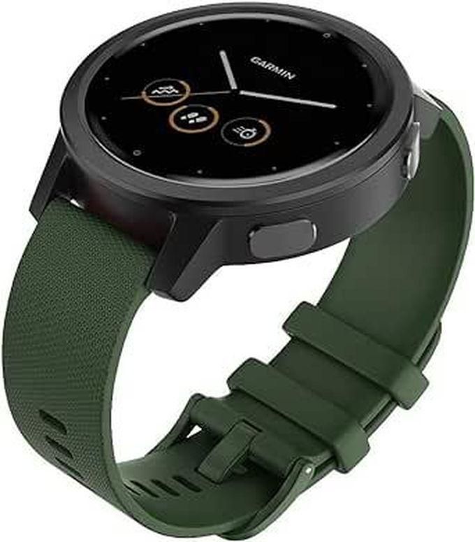 سوار سيليكون متوافق مع ساعة Samsung Galaxy Watch Active/Active 2 40mm 44mm، Galaxy Watch 3 41mm، Galaxy Watch 42mm، Gear S2 Classic، 20mm Women Men، حزام سيليكون (أخضر)