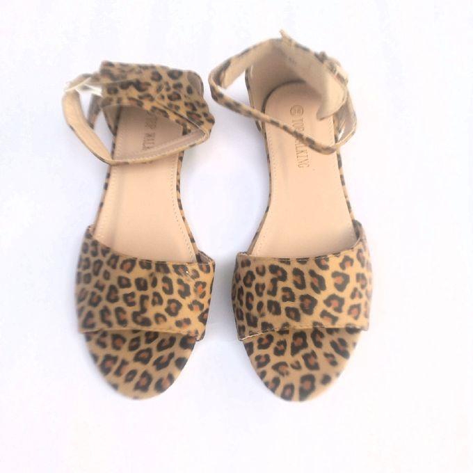 Exotic Quality Ladies Women Flat Sandals-animal Print