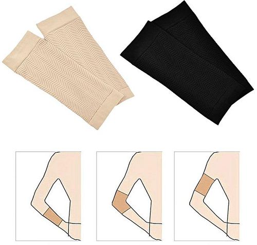 FGHGFCFFGH 680D Compression Arm Shaper Workout Toning Fat Burning Slimming Arms Sleeves 
