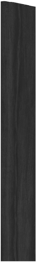 METOD شريط تكسية عمودي - مظهر الخشب أسود 220 سم