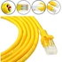 Cable 30M Yellow External Outdoor Network Ethernet Cable Cat5e 100% Copper RJ45 ( Yellow)