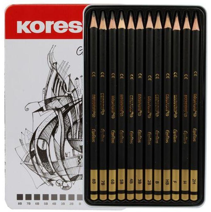Kores Graphite Pencil 12 Pieces NO : 92162