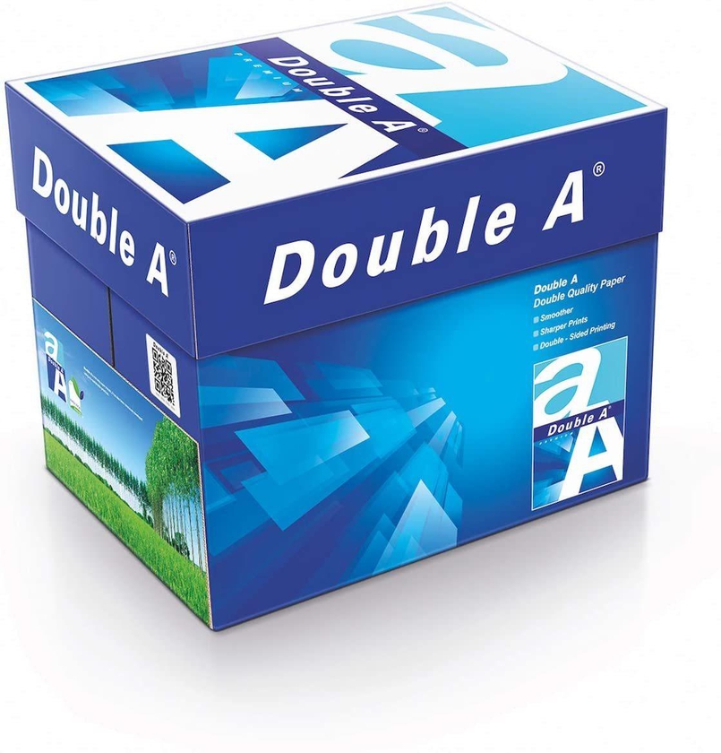 Double A Photocopy A4 Size 80Gsm Paper - 5 Ream, White
