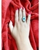 Ring Eye For Women With Eye Stone In Silver Plated And Neikal Blue Eye