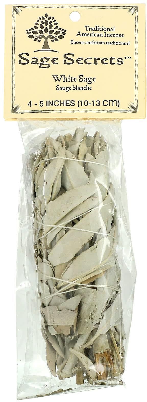 Sage Spirit‏, بخور سكان أمريكا الأصليين، مريمية بيضاء، لفافة بخور واحدة، 4-5 بوصة (10-13 سم)