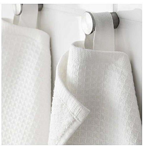 Generic Cotton Solid Pattern - White - Bath Towels