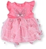 Baby girls butterfly cotton summer dress with shorts - pink