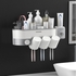 Convenient Automatic Toothpaste Squeezer Toothbrush Wall Mounted Rack