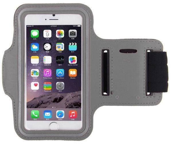 For iPhone 6 Plus Grey Color Sports Waterproof Jogging Gym Fitness Running Armband Arm Holder Case Cover