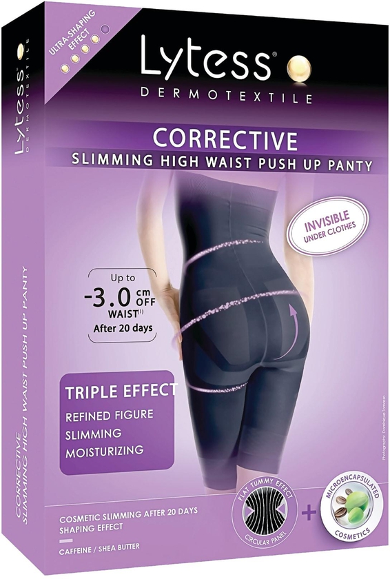 Lytess Corrective Slimming  High Waist Push-Up Panty  Black Size: XXL
