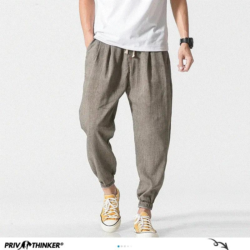 2021 High quality Casual Harem Pants Men Joggers Man Summer Trousers Male Chinese Style Baggy Pants  Harajuku Clothe