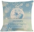 Eissely New Christmas Cotton Linen Pillow Case Sofa Cushion Cover Home Decor