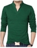 Solid Long Sleeves T-Shirt Green