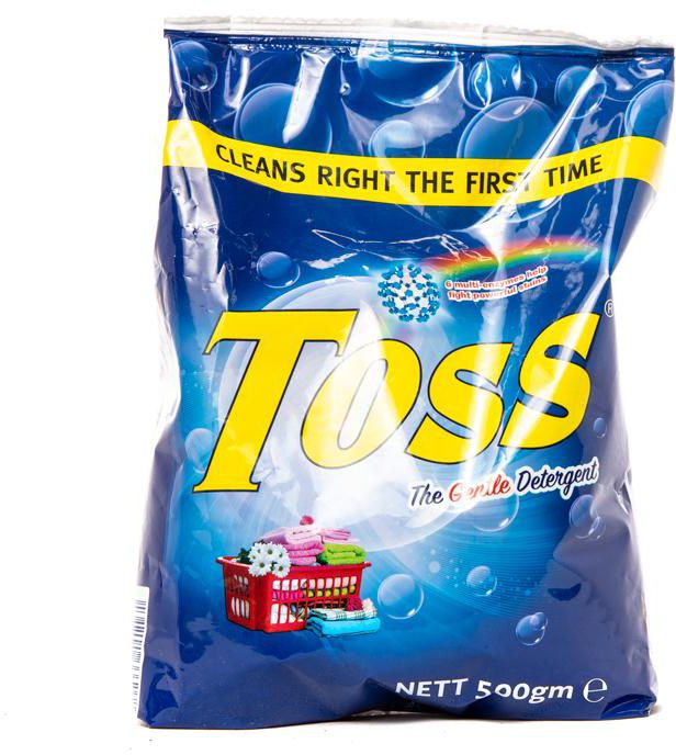 Toss Blue Washing Powder 500g (Sachet)