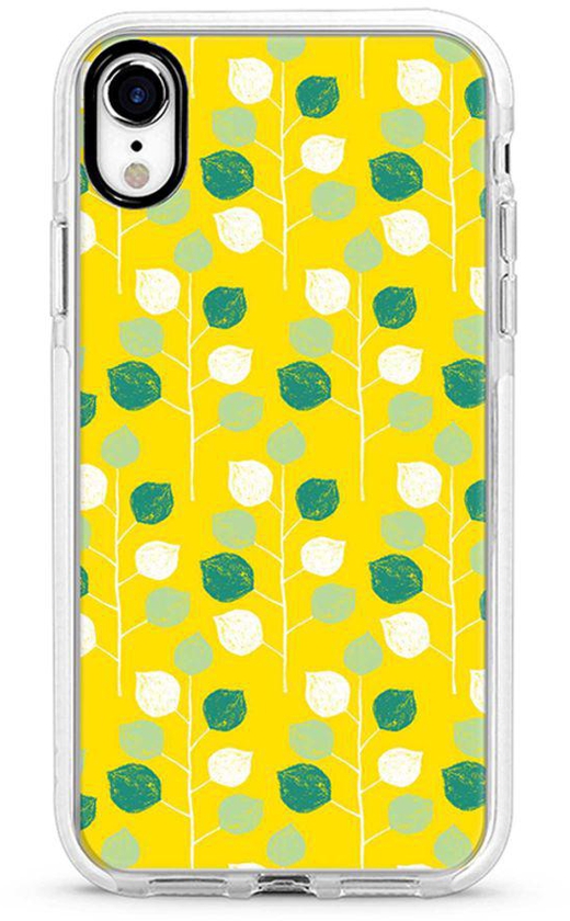 Protective Case Cover For Apple iPhone XR Summer Leaves Full Print