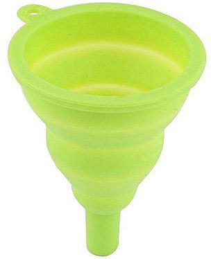 Allwin New Mini Silicone Gel Foldable Collapsible Style Funnel Hopper Kitchen Tool