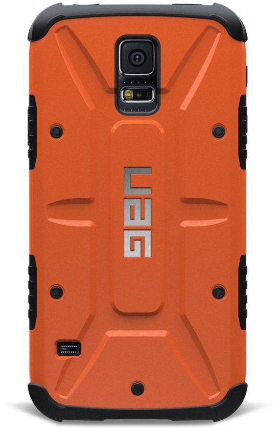 MEMORiX UAG Shock Proof Composite Case for Samsung Galaxy S5 i9600 With Screen Protector /Orange