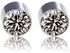 Small Crystal Unisex Non Piercing Magnetic Stud Earrings - 2pcs