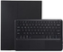 غطاء لوحة المفاتيح لسامسونج جالاكسي تاب S8 بلس / S8+ (12.4 بوصة) (SM-X800 / SM-X806) ، لوحة مفاتيح بلوتوث لاسلكية، ماوس باد اللمس، مع فتحة القلم