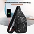 Classy Outdoor Travel Crossbody Bag With USB Port