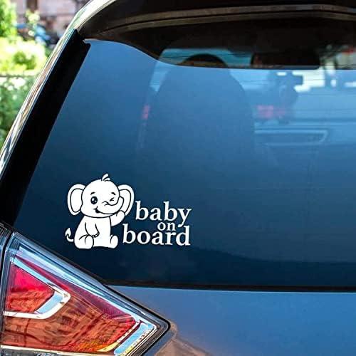 Baby on Board Vinyl Decal Stickers - For Cars Windows Exterior and Bumpers