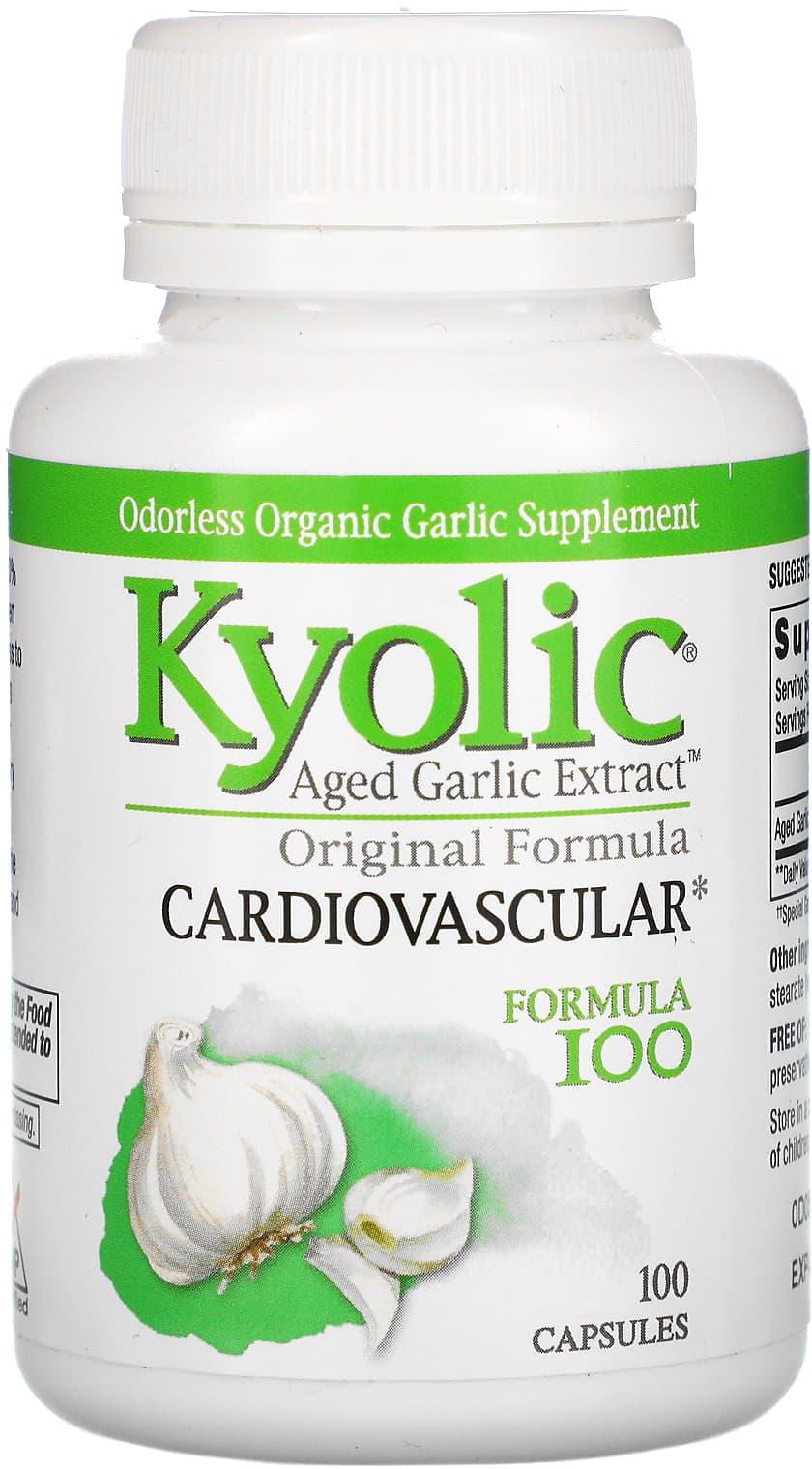 كيوليك‏, Aged Garlic Extract، للقلب والأوعية الدموية، تركيبة أصلية، 100 كبسولة