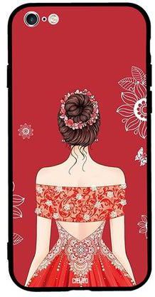 Protective Case Cover For Apple iPhone 6 Plus Modern Art Girl Stands Posing Back