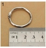 10-Piece Metal Hinged Ring Set Silver
