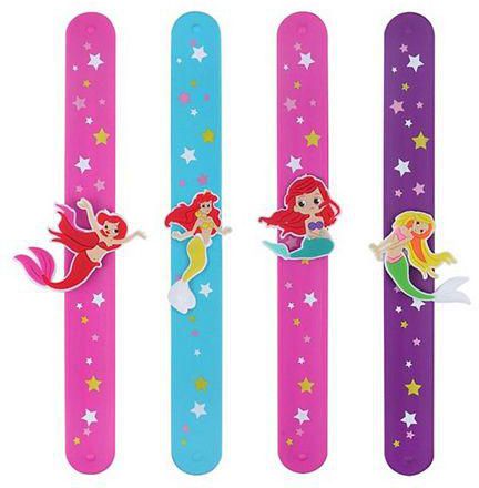 Henbrandt Mermaid Slap Band Pack of 1 - Assorted Colors and Designs