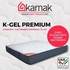 Karnak Home K-Gel Premium Memory Foam & Hybrid Pocketed Spring (Soft Feel) Turn-Free Mattress | 7 Years Warranty | Thickness 25cm (Short King - W150 x L190cm)