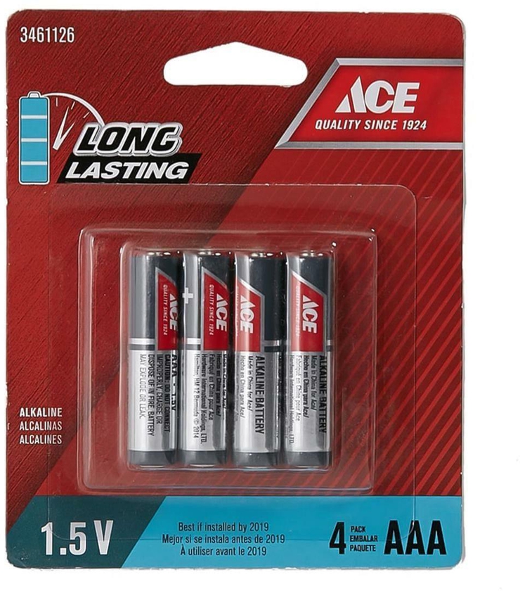 Ace AAA Alkaline Batteries (Pack Of 4)