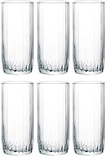 Pasabahce Large Juice and Water Cups Set of 6 - Leia Hi Ball- 310ml - Turkey Origin