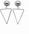 fluffy women accessories Triangle Earring Of Fluffy Women's Accessories-Silver