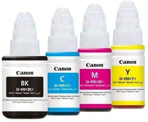 Canon Ink 4 Color 490 For Printer G1400-2400-3400