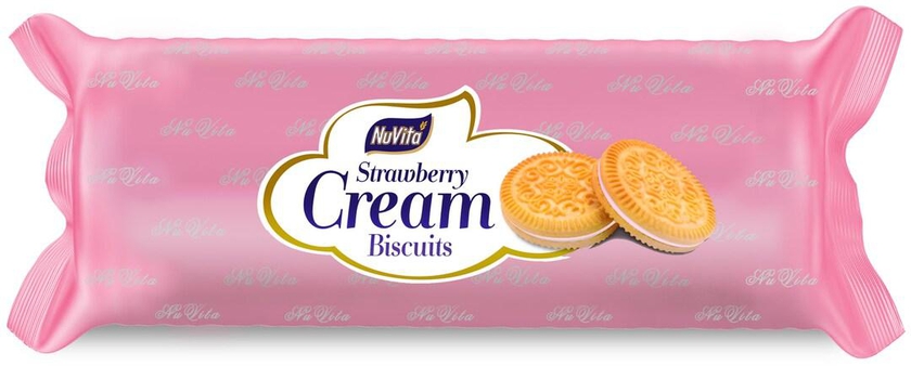 NuVita Magik Biscuitsuits with Strawberry Cream 50g